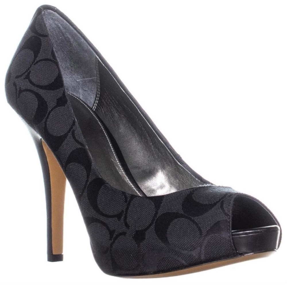 Coach Aldis Peep Toe High-heel Stilletosl - Picture 9 of 11